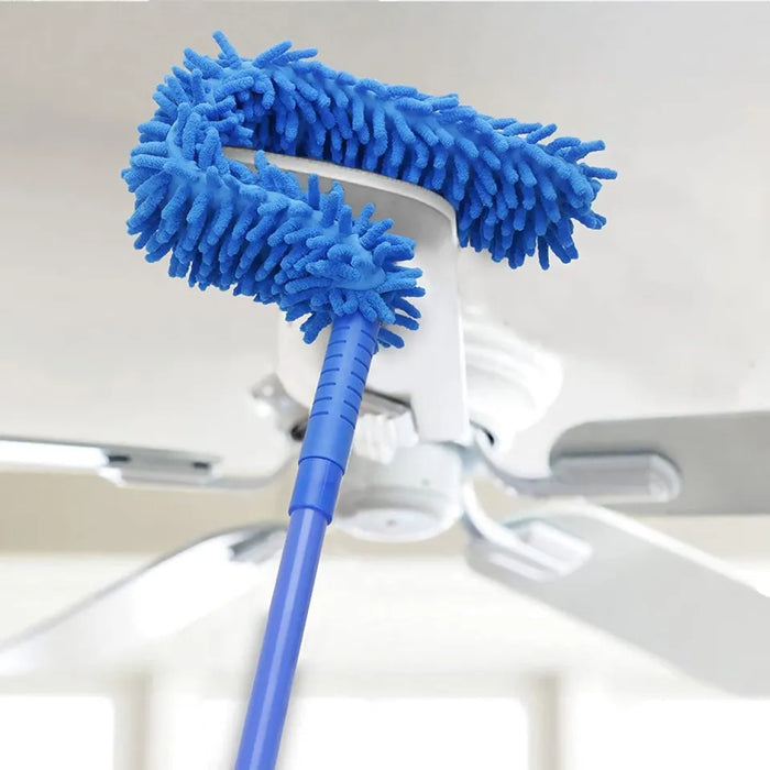 Flexible Micro Fiber Duster With Telescopic Stainless Steel Handle For Fan Cleaning Specially(with Metal Rod).