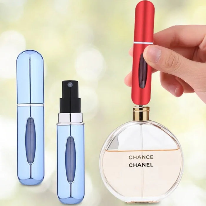 Portable Mini Perfume Refillable Atomizer Container, Portable Perfume Spray Bottle, Travel Perfume Scent Pump Case Fragrance Empty Spray Bottle For Traveling And Outgoing (random Color)