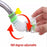 Kitchen Shower Splash Fan Faucet Water-saving Filter Tap Nozzle Extended Each