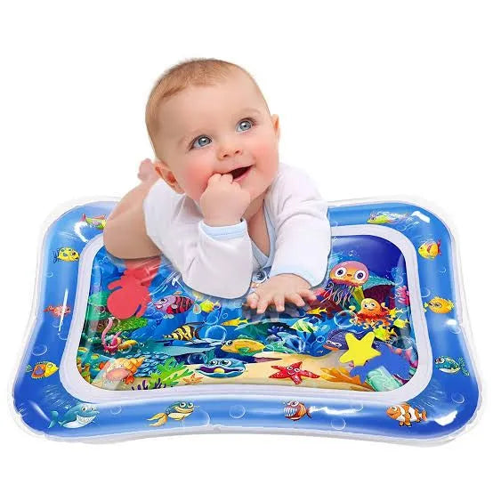 Inflatable Tummy Time Mat Premium Baby Water Play Mat for Infants and Toddlers for 3 to 24 Months Strengthen Your Baby's Muscles